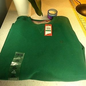 NWT Izod sueded fleece sweatshirt